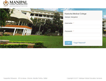 Tablet Screenshot of elearning.manipal.edu